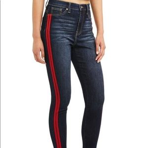 NWT NOBO High Rise Tuxedo Stripe Skinny Jean 7